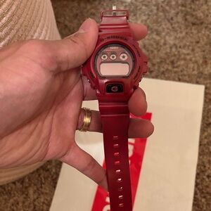 Casio G-Shock Red Digital Resin Strap Watch